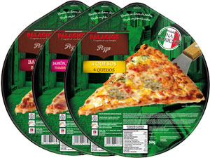 Tiefgekhlte Pizzas im Familienformat - 32 cm