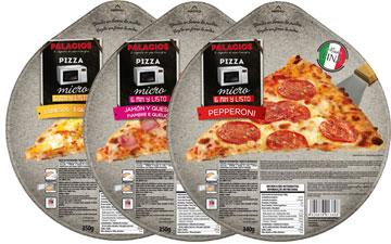 Tiefgekhlte Pizzas im Format - 25 cm Mikro