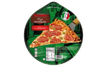 Pizza Peperoni und Jalapeo